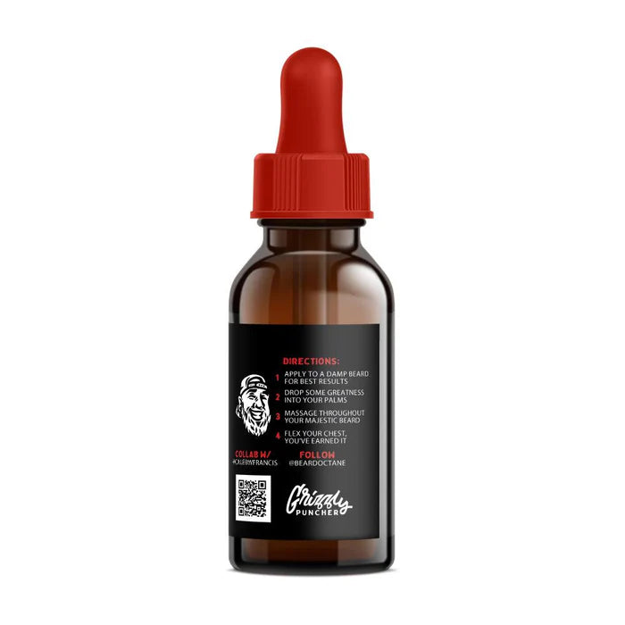 Grizzly Puncher Beard Oil - Teakwood, Oakmoss & Bergamot - Beard Octane Australia