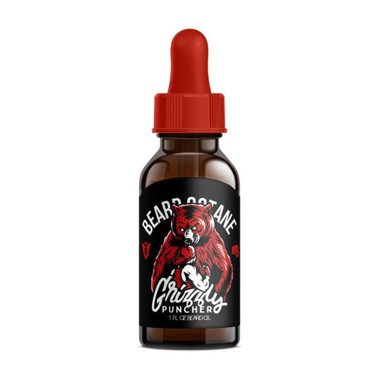Grizzly Puncher Beard Oil - Teakwood, Oakmoss & Bergamot - Beard Octane Australia