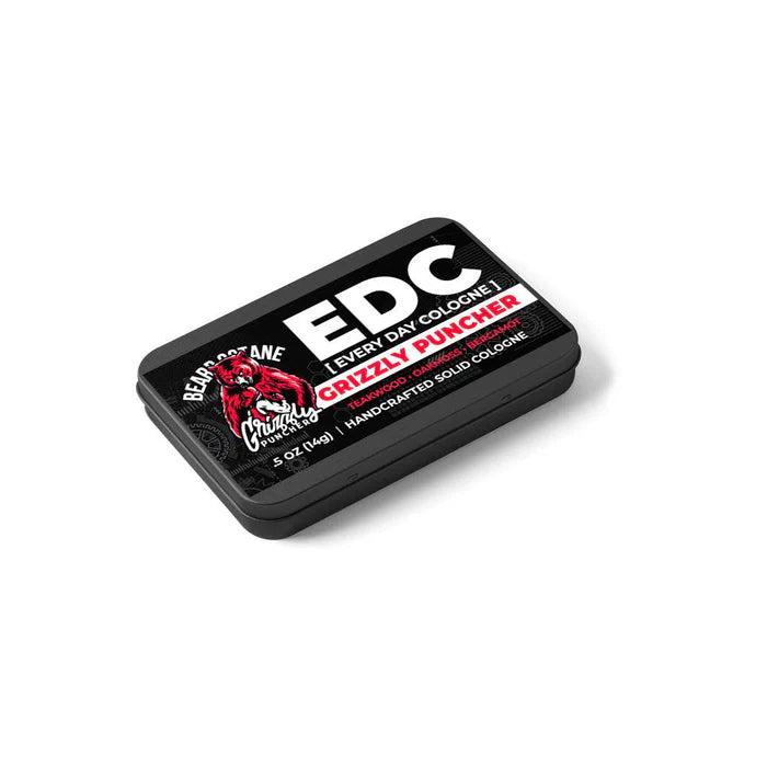 Grizzly Puncher Solid Cologne - Teakwood, Oakmoss & Bergamot - Beard Octane Australia