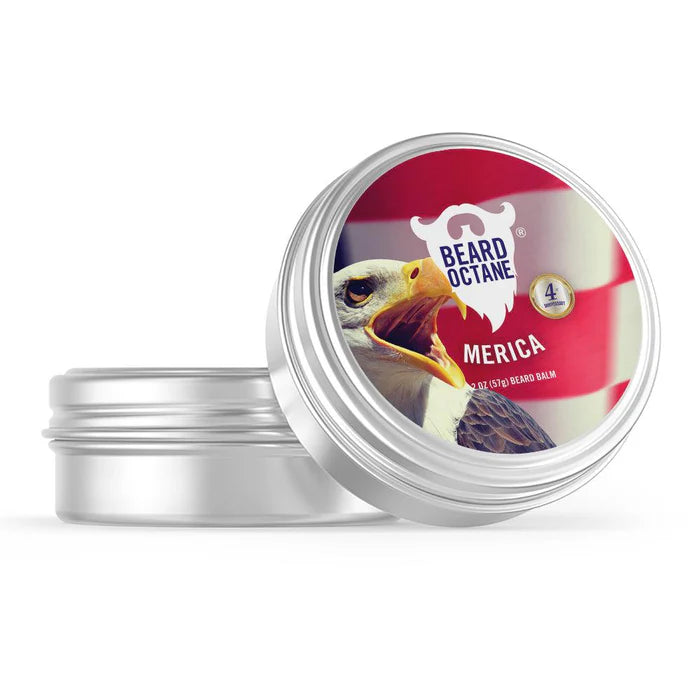 Merica Beard Balm - Cedar, Leather, Apples & Musk - Beard Octane Australia