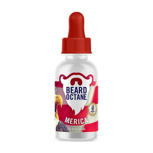 Merica Beard Oil - Cedar, Leather, Apples & Musk - Beard Octane Australia