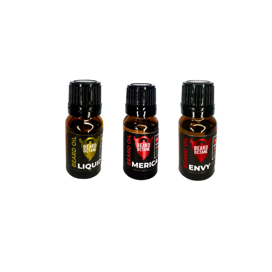 3 Beard Oil Sampler (10ml) - Your Choice of Scent - Beard Octane Australia
