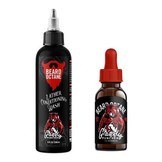 Fundamental Beard Kit - Scent: Grizzly Puncher - Beard Oil & Beard Wash Combo