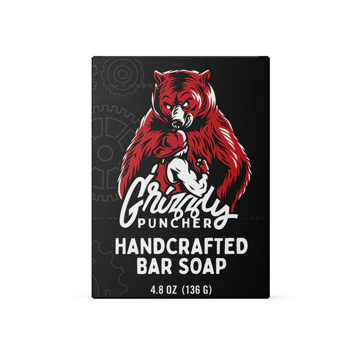 Grizzly Puncher Handcrafted Bar Soap - Teakwood, Oakmoss & Bergamot