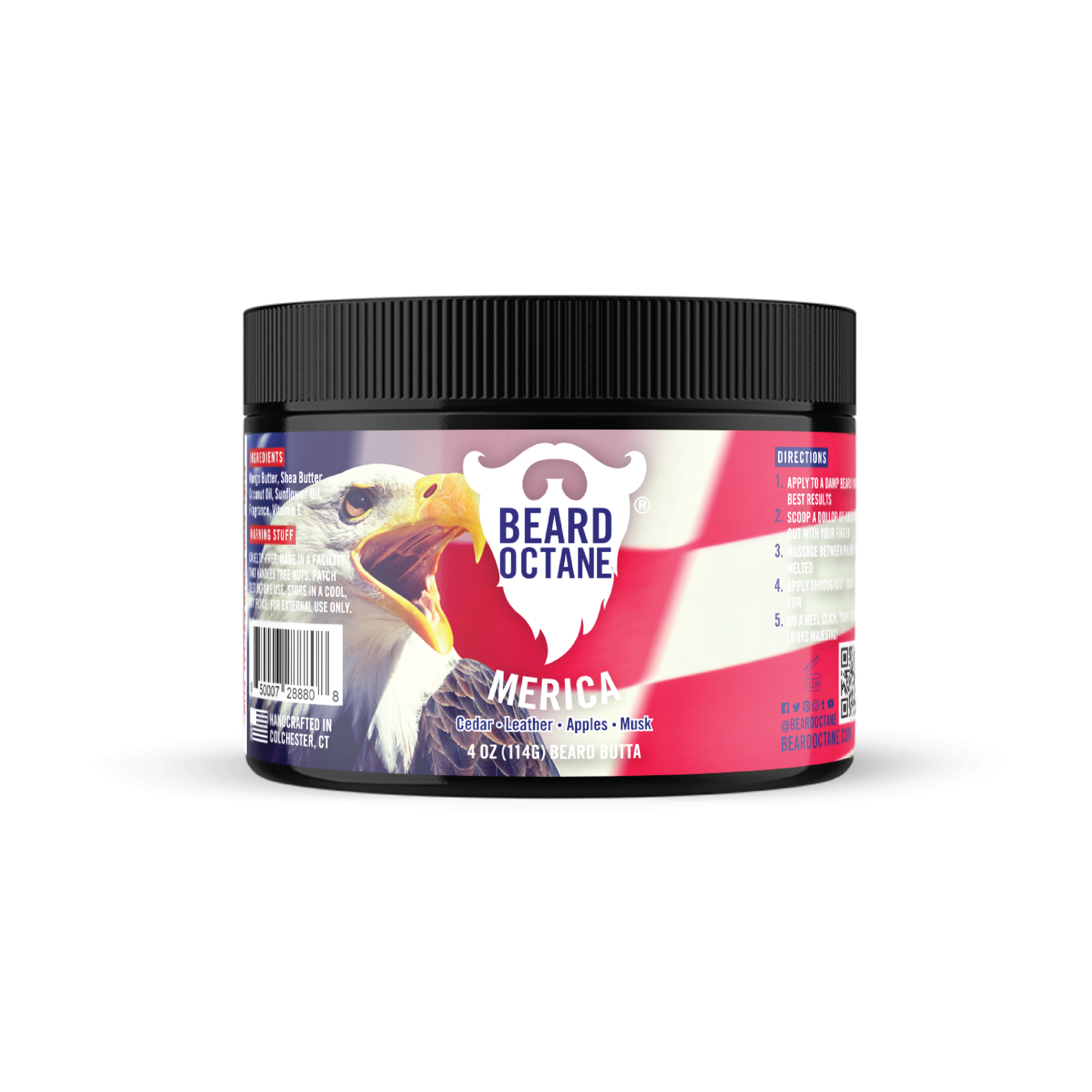 Merica Beard Butta - Cedar, Leather, Apples & Musk Beard Products
