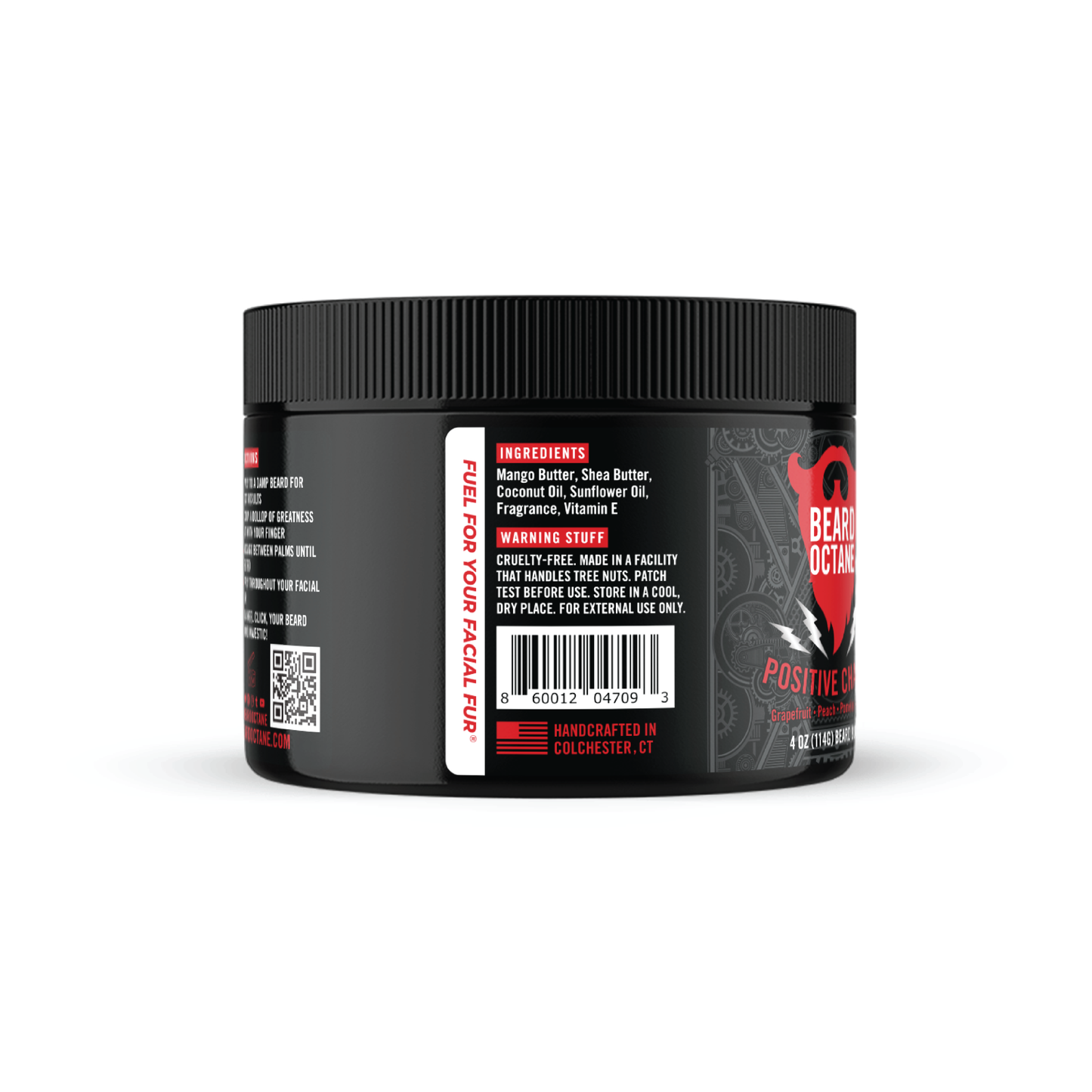 Positive Charge Beard Butta - Sugared Grapefruit, Gingered Peach & Seltzer Beard Products