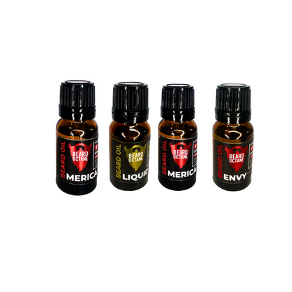 4 Beard Oil Sampler (10ml) - Your Choice of Scent