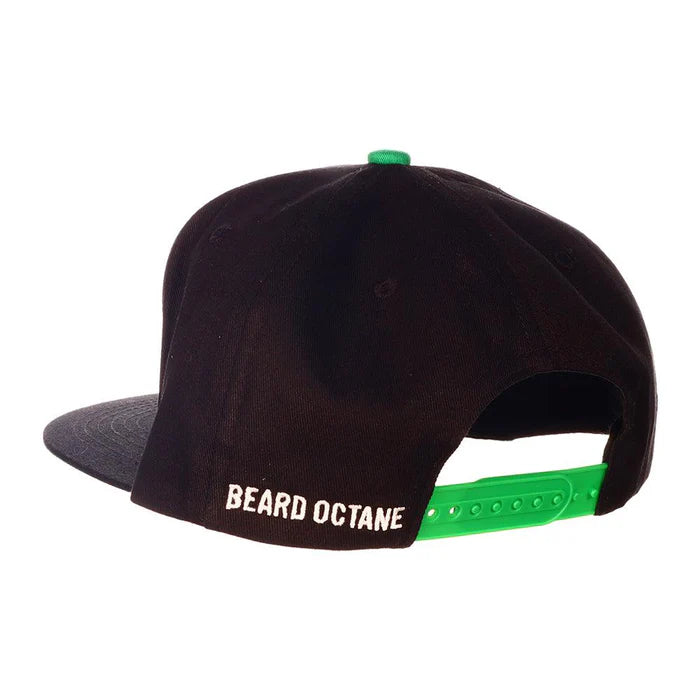 Beard Octane Embossed Stitch Flat Brim Hat