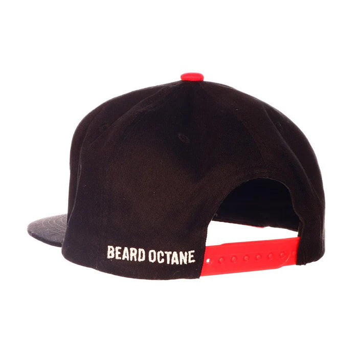 Beard Octane Embossed Stitch Flat Brim Hat