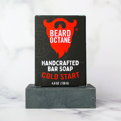 Cold Start Handcrafted Activated Charcoal Soap - Peppermint, Tea Tree & Eucalyptus