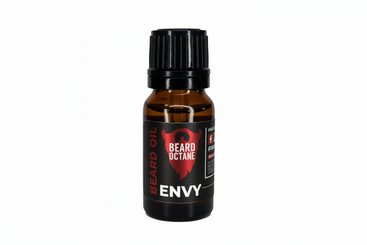 Envy Beard Oil - Bergamot, Vanilla & Sandalwood - 10ml Sampler size - Beard Octane Australia
