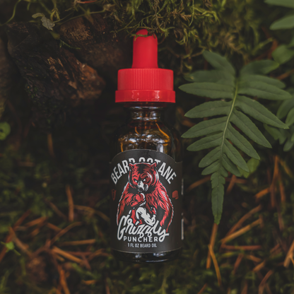 Grizzly Puncher Beard Oil - Teakwood, Oakmoss & Bergamot