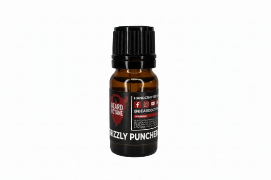 Grizzly Puncher Beard Oil - Teakwood, Oakmoss & Bergamot - 10ml Sampler size - Beard Octane Australia